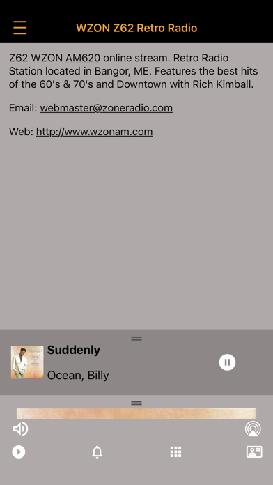 WZON-AM Screenshot