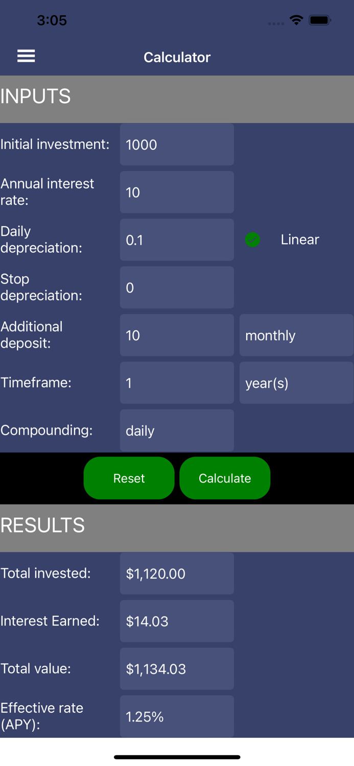 Compound Interest Calc.