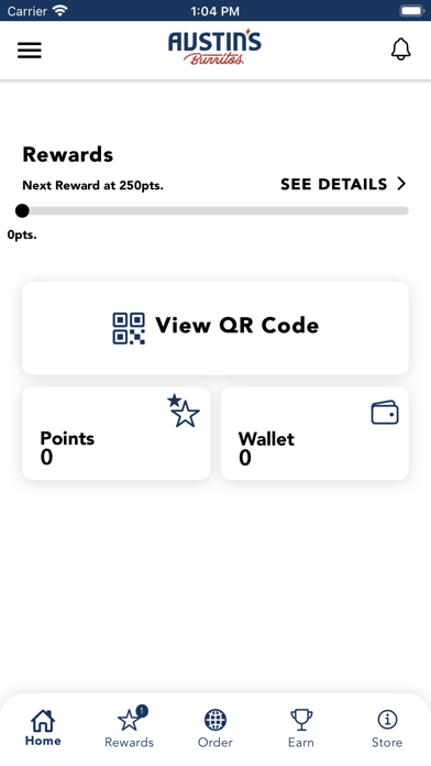 Austins Burritos Rewards Screenshot