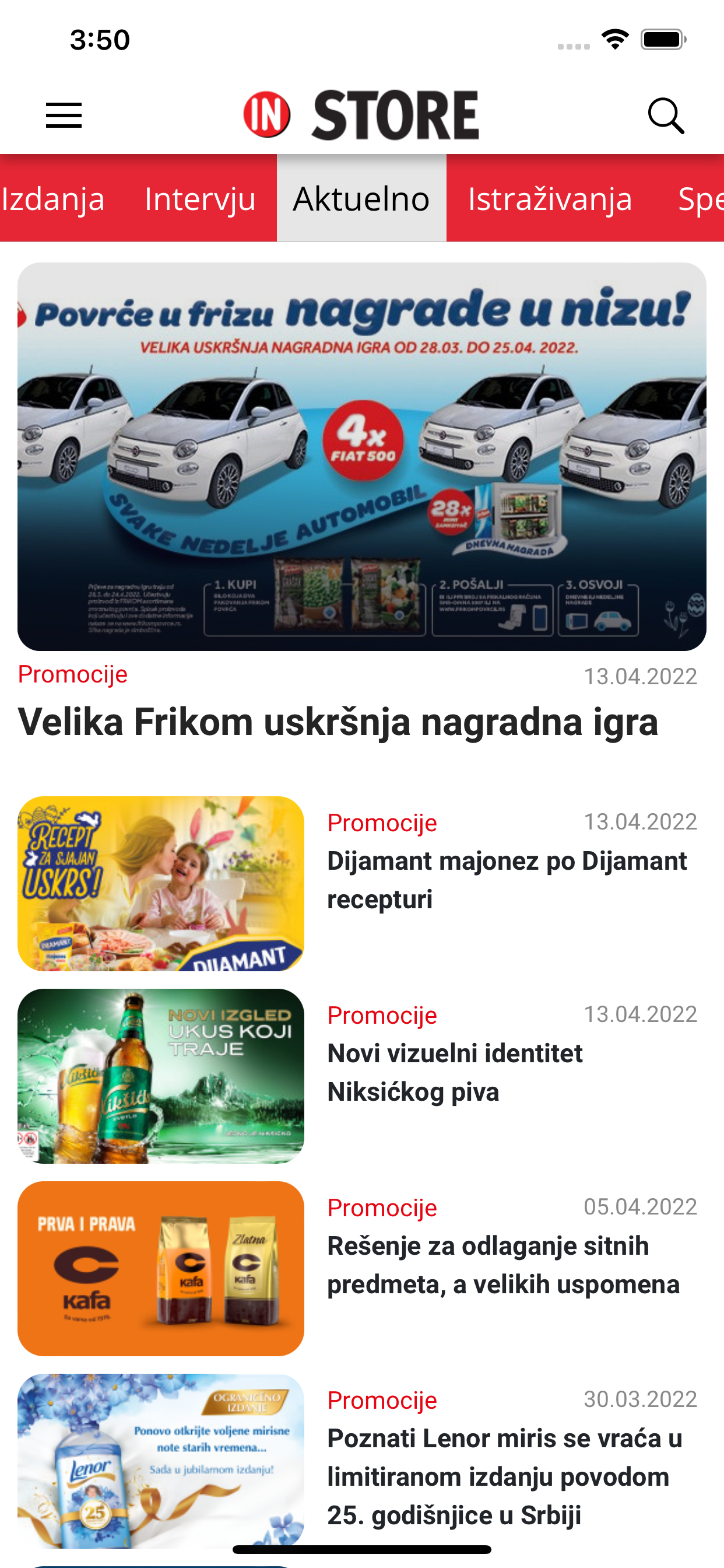 InStore media