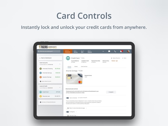 Tigers Community Credit Union iPad screenshot 5 - Finance app