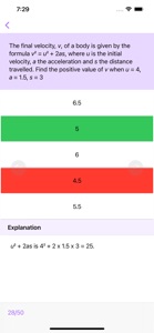 Algebra Review - GRE® Lite screenshot #9 for iPhone