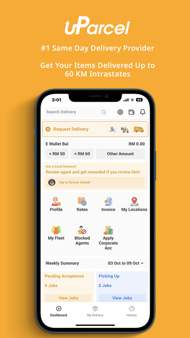 uParcel Malaysia Screenshot