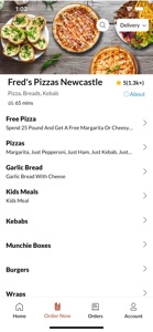 Freds Pizzas Newcastle screenshot #3 for iPhone