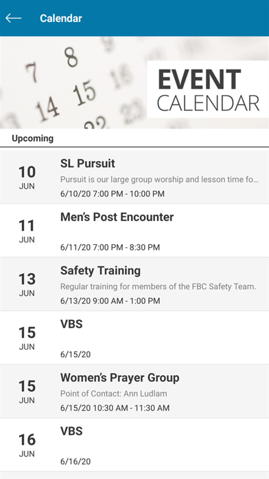 FBC Warrensburg Screenshot