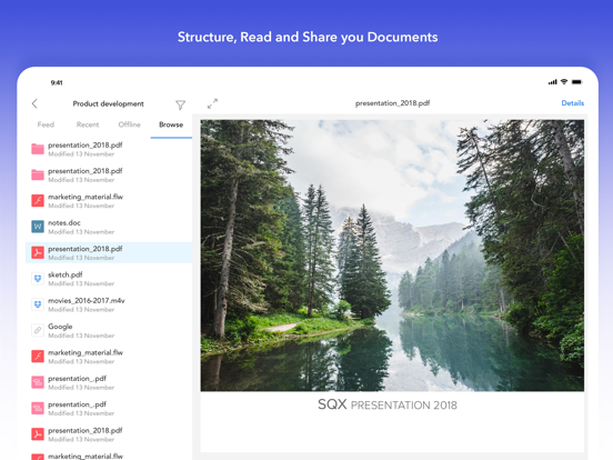ProjectPlace iPad screenshot 1 - Business app