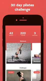 30 day pilates challenge iphone screenshot 2