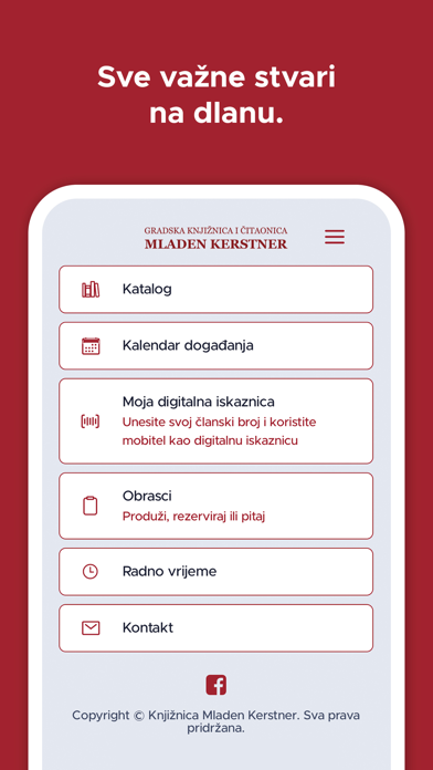 Knjižnica Mladen Kerstner Screenshot