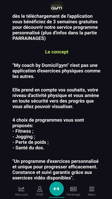 My coach by Domicil’gym Screenshot