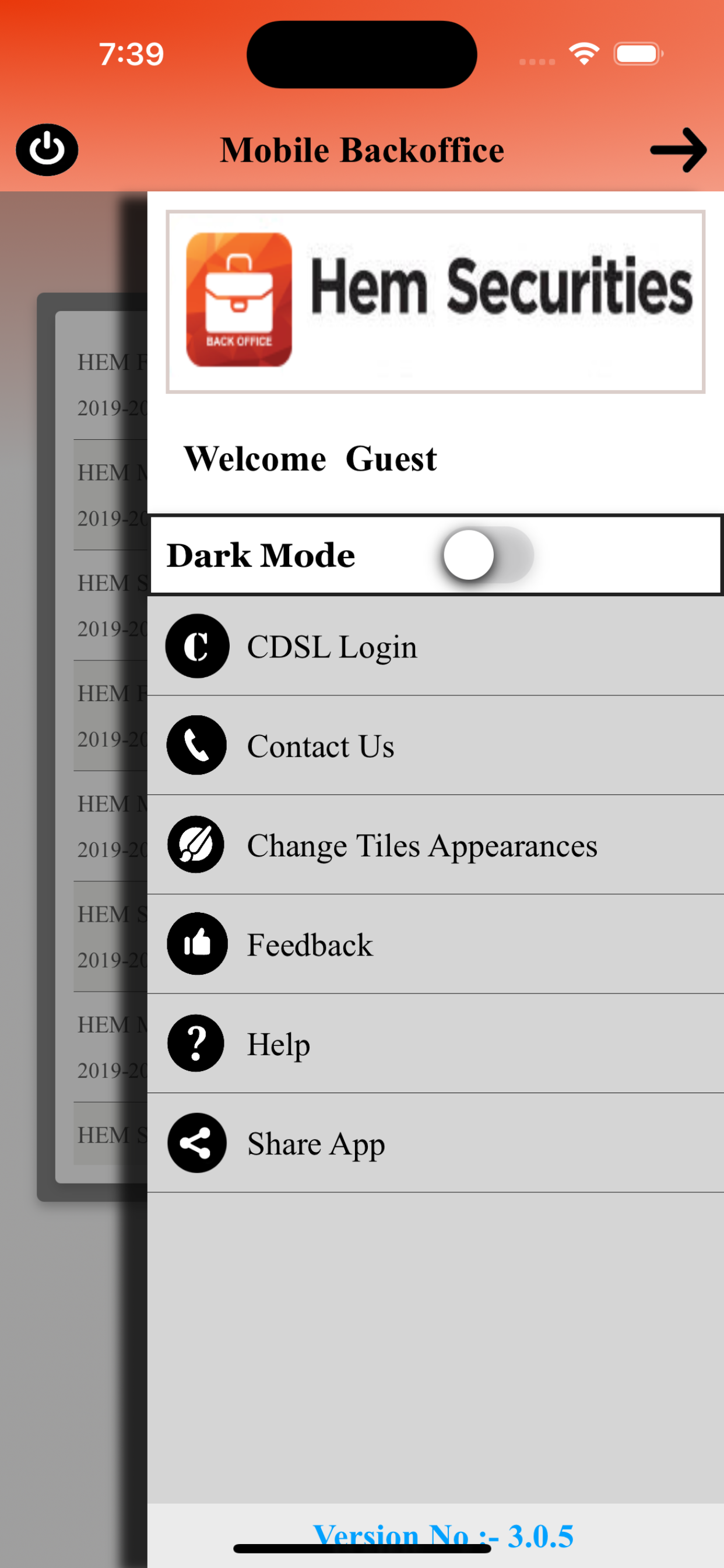 Hem Backoffice