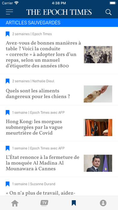 Epoch Times Français Screenshot