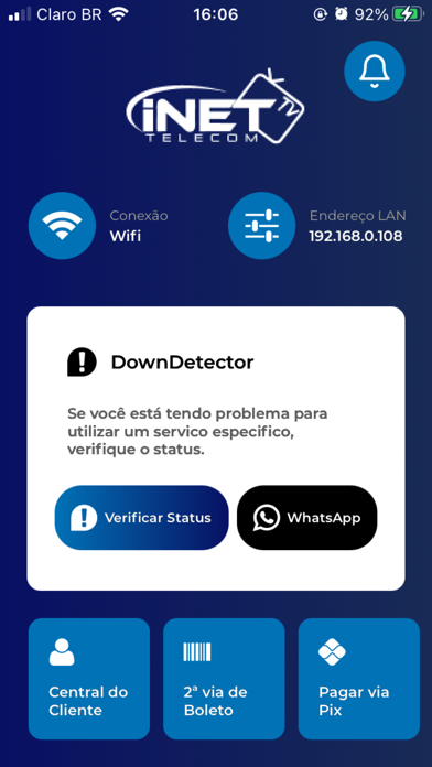 iNet Telecom Screenshot