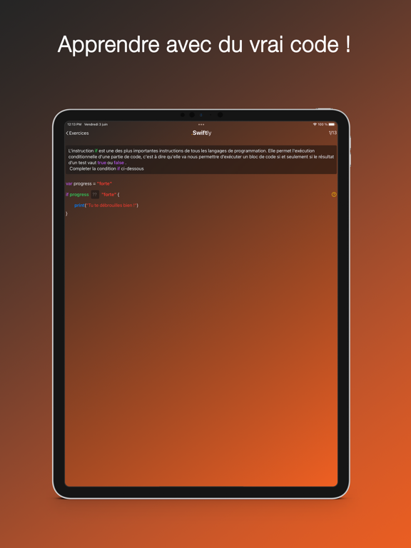 Screenshot #6 pour Swiftly:  coder en Swift