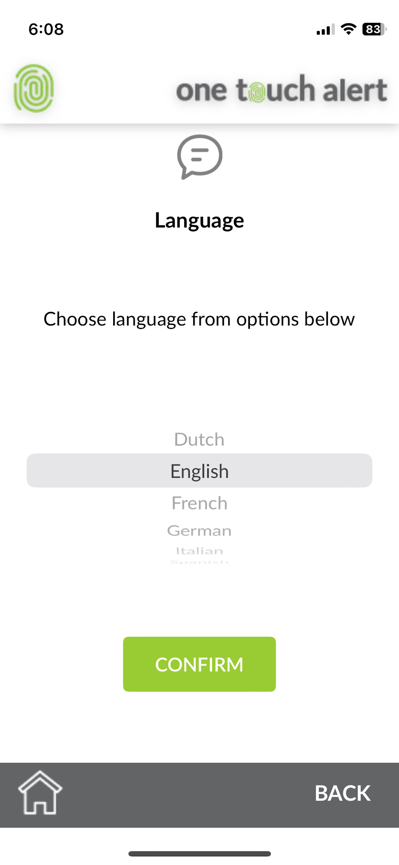 One Touch Alert