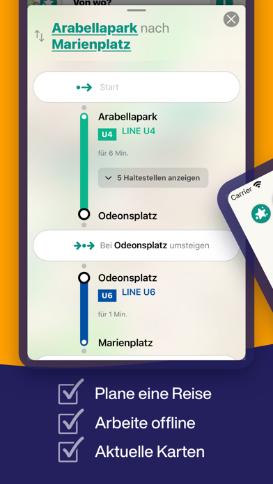 U-Bahn München - Karte & Route