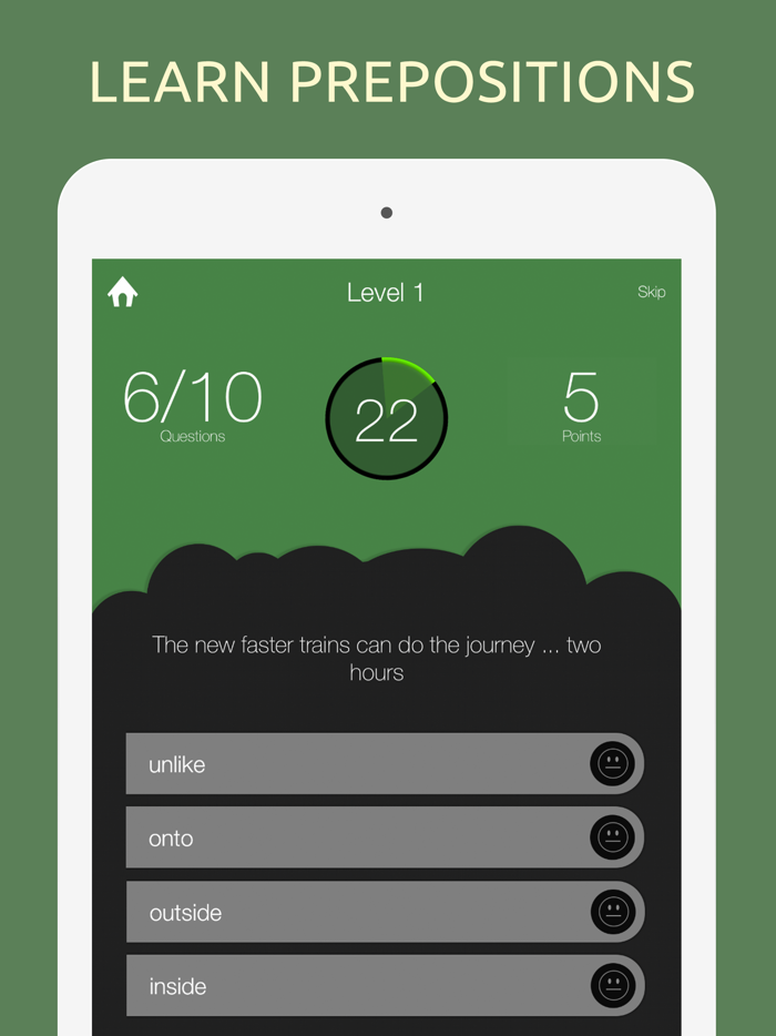 English Prepositions Quiz Test