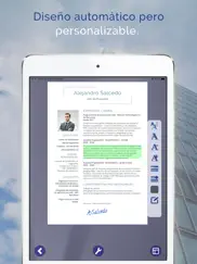 su curriculum con giga-cv ipad capturas de pantalla 4