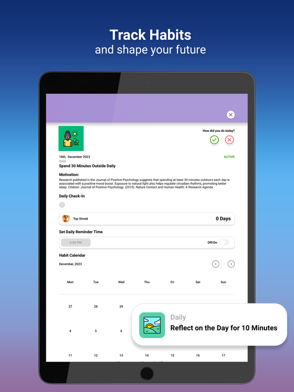 Me: Motivation & Wellness iPad screenshot 8 - Health & Fitness app
