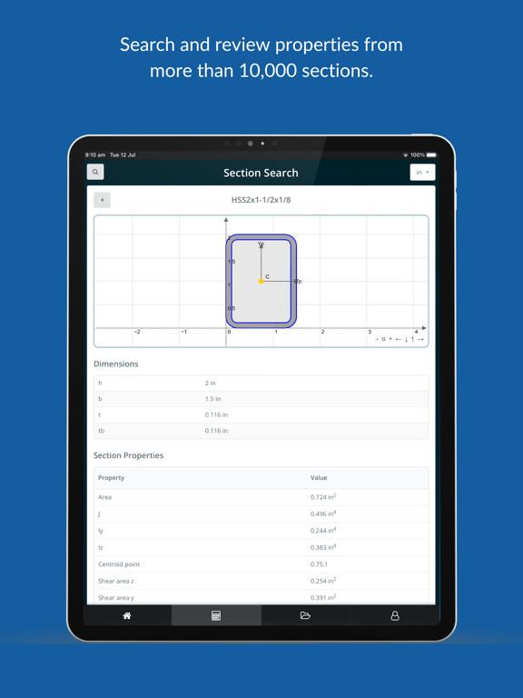 SkyCiv iPad screenshot 5 - Productivity app