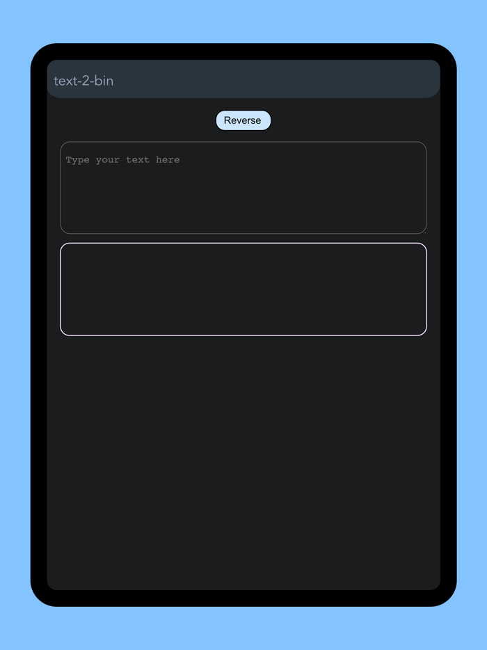 Text-To-Binary Converter