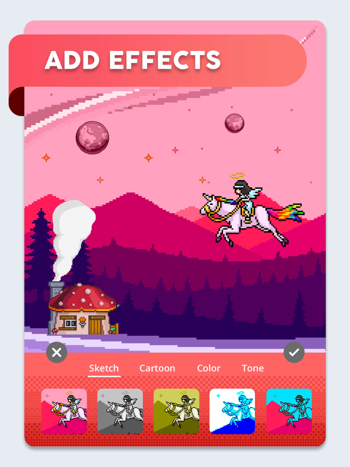 Pixel World Maker puzzle app