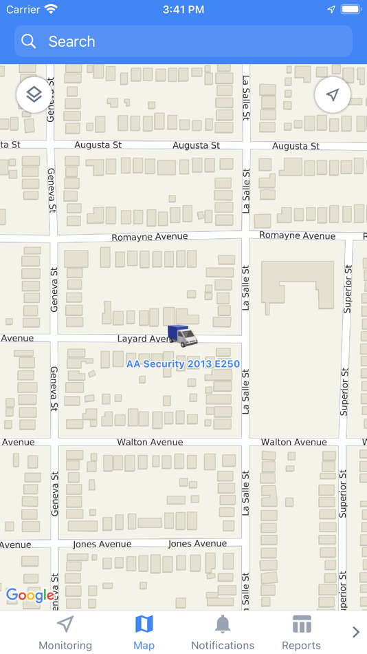 #4. Blue Line Tracking (iOS) 由: AA Residential Security & Monitoring Corp.