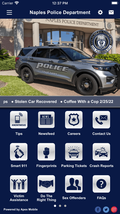 Naples Police Department Screenshot
