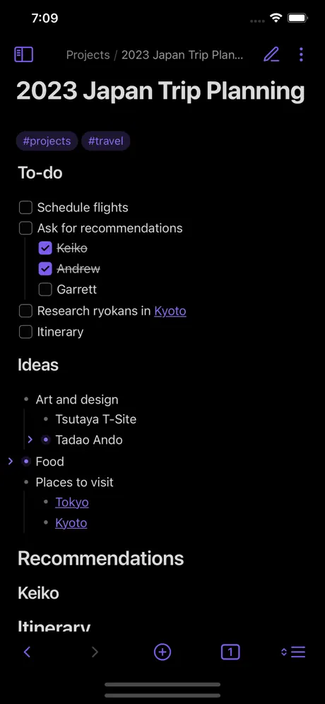 Obsidian - Connected Notes screenshot 3 of 6