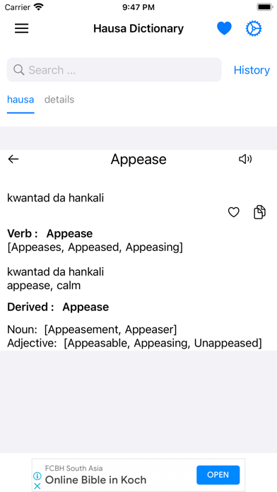 Smart Hausa Dictionary Screenshot