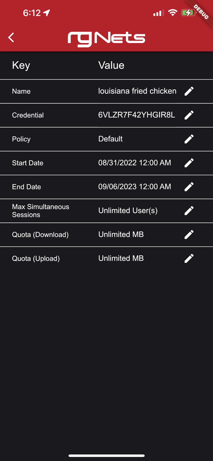 rXg Shared Credentials Manager