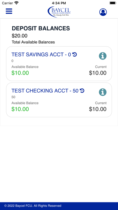 Baycel FCU Mobile Screenshot