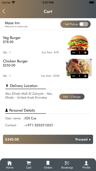 Yeekal Customer Screenshot