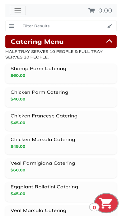 Little Mia's Pizza App Screenshot