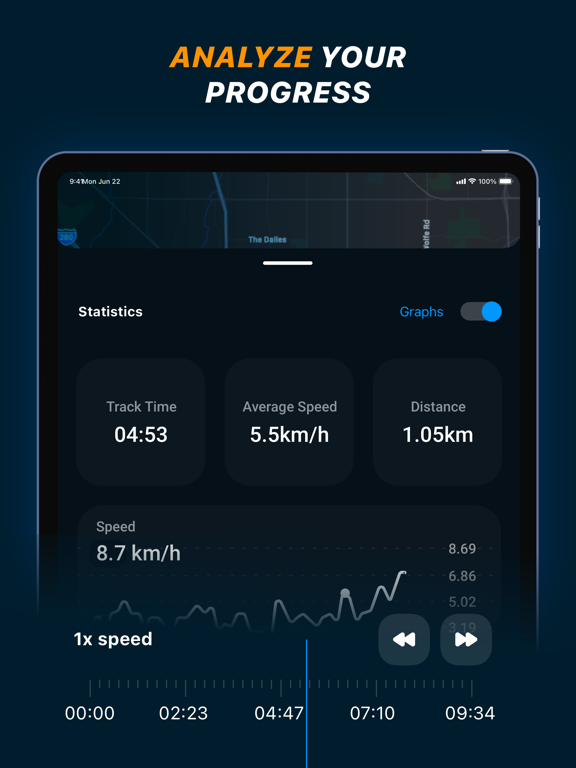 FitGet: GPS Sport Tracker App iPad screenshot 4 - Health & Fitness app