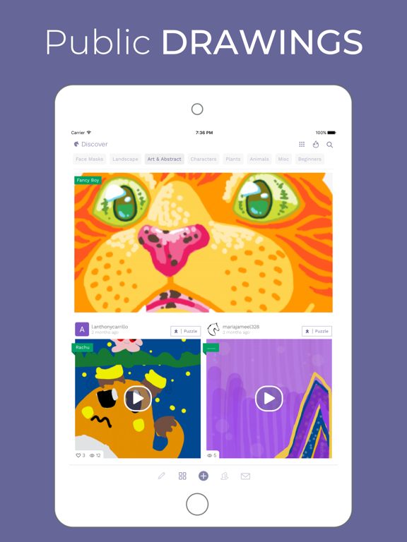 GOGH: Animated Drawings iPad screenshot 2 - Social Networking app