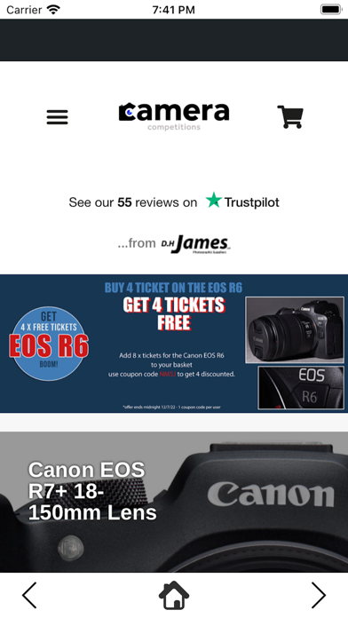 Camera Competitions Screenshot