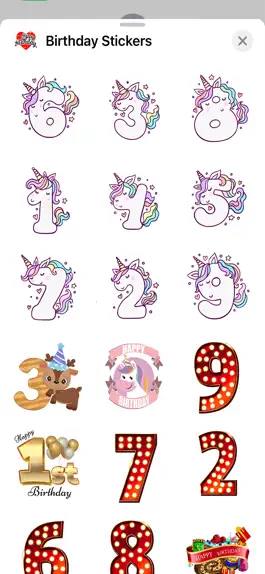 Game screenshot Birthday Stickers & Greetings mod apk