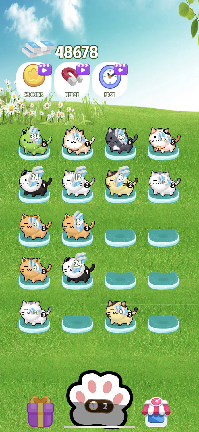 Idle Cat - Merge 2 Cats