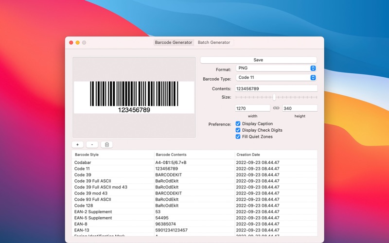 barcode generator（2024） iphone screenshot 1