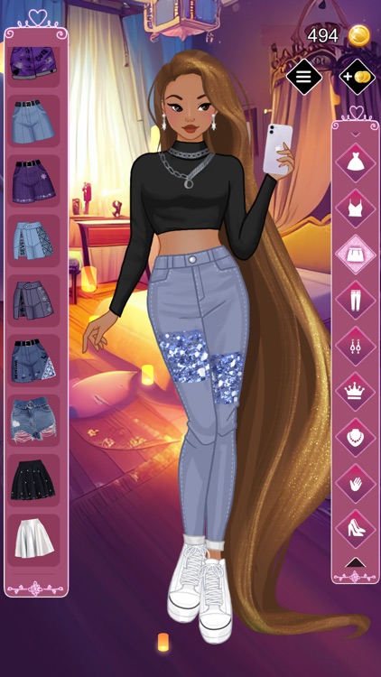 Golden Hair Princess Dress up screenshot-5