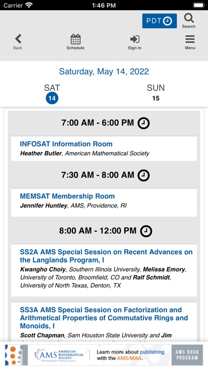 AMS Spring Western 2022 screenshot-3