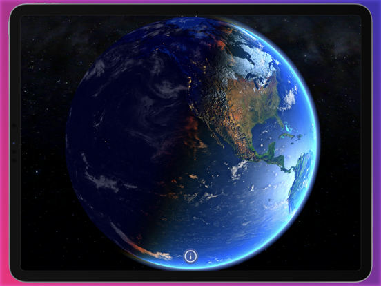 Earth 3D Ultra Real Planet iPad app afbeelding 2