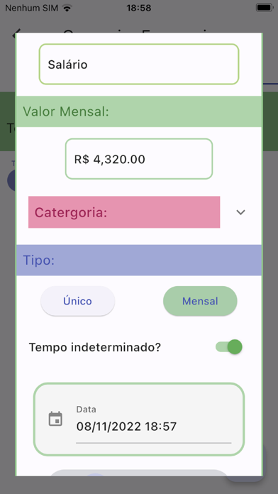 Controle de Gastos e Economia Screenshot