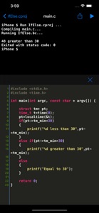 C Shell - C language compiler screenshot #4 for iPhone