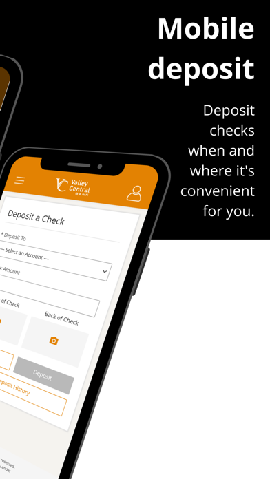 Valley Central Bank Screenshot