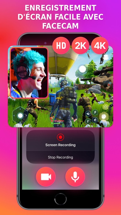 Screenshot #1 pour Screen Recorder - FaceCam HD