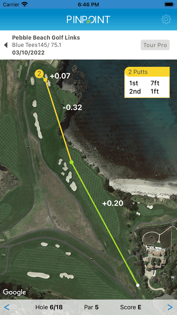 Pinpoint Golf Strokes Gained