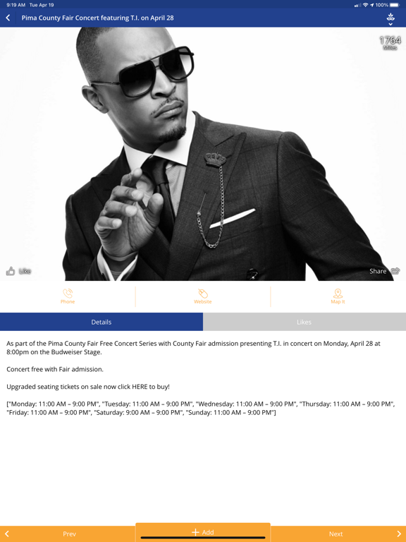 Southern Arizona Attractions iPad screenshot 7 - Travel app