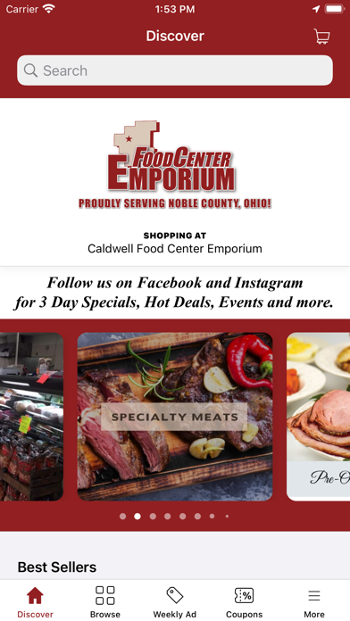Caldwell Food Center Emporium Screenshot