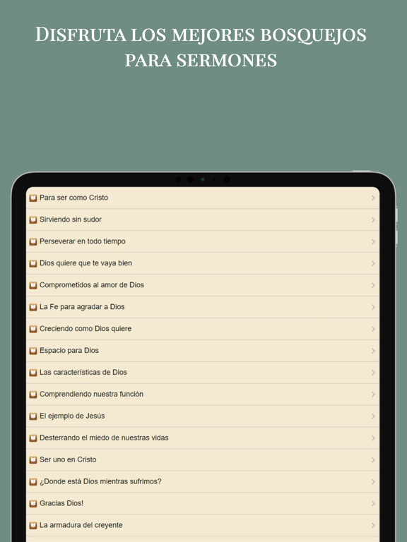 Temas Biblicos para Predicar iPad screenshot 7 - Reference app